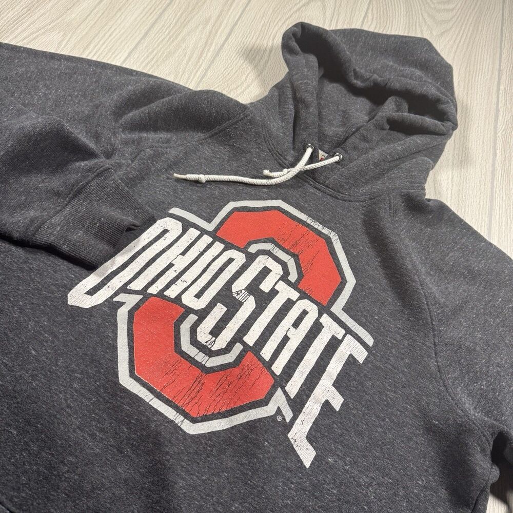 Ohio State Buckeyes Hoodie Men’s XL Gray Logo Homage Made in USA